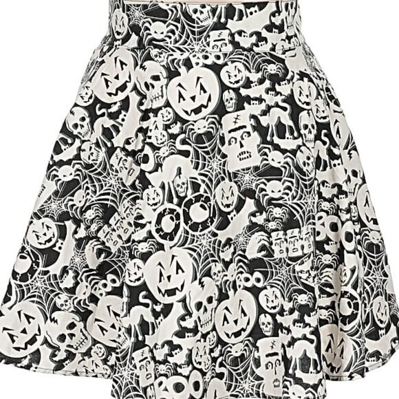 Retrolicious Dresses & Skirts - Spooky Skirt! Perfect Print!